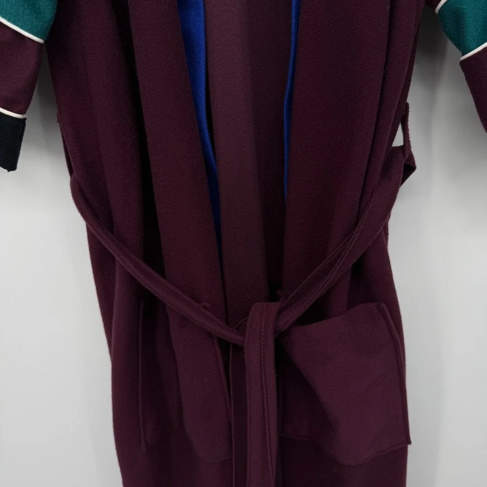 Vintage Barrington Velour Robe Mens One Size Belted Pockets Old Money Smoking